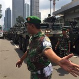 Teroristick tok v Jakart.