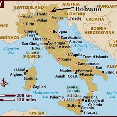 Msto Bolzano se nachz na severu Itlie.