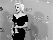 Lady Gaga na Zlatých glóbech.