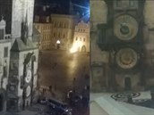 Sebevra�du na Starom�stském nám�stí zaznamenala kamera.