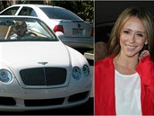 Jennifer Love Hewitt jezdí v Bentley.