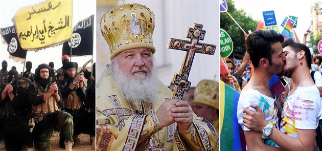 Hlavní pedstavitel ruské pravoslavné církve patriarcha Kirill okoval...