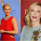 Mezi nominovanmi na nejlep hereku jsou Jennifer Lawrence a Joy a Cate...