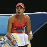 Srbská tenistka Ana Ivanovičová měla velmi vyděšený výraz.