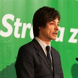 Matěj Stropnický na sjezdu Strany zelených.