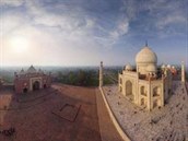 Tád Mahal v plné kráse.