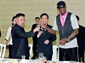 Velký pítel Kim ong Una, basketbalista Dennis Rodman se zajisté tí na dalí...