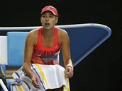 Srbská tenistka Ana Ivanoviová mla velmi vydený výraz.