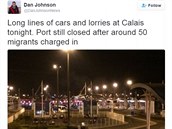Informace z Calais se íí i na Twitteru.