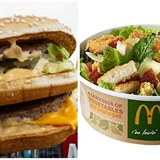 Co od McDonald´s má více kalorií - burger nebo salát?