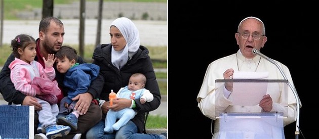 Papež František vyzývá křesťany, aby přijímali uprchlíky a poskytovali jim...