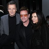 Svatho Valentna strvil Liam Neeson na mdn akci v New Yorku se zpvkem U2...