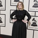 Na jistotu vsadila britská zpěvačka Adele, která v černých šatech působila...