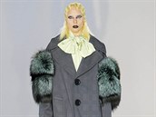 Lady Gaga jako modelka na NY Fashion Weeku.