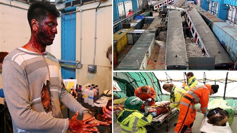 Londýntí záchranái zasahovali u hroziv vypadající nehody metra. Natstí se...