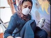 Shamsia Hassani je první umlkyní, která dlá street art.