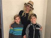 Britney Spears se svými dvma syny.