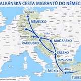 Uprchlci nejastji do Evropy m pes Makedonii a Srbsko. To m nyn skonit.