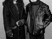 Carole a Serge jako rockoví teenagei v roce 1982.