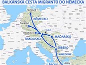 Uprchlíci nejastji do Evropy míí pes Makedonii a Srbsko. To má nyní skonit.