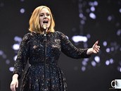 Adele na pondlním koncert v Belfastu vystupovala s hrnekem.