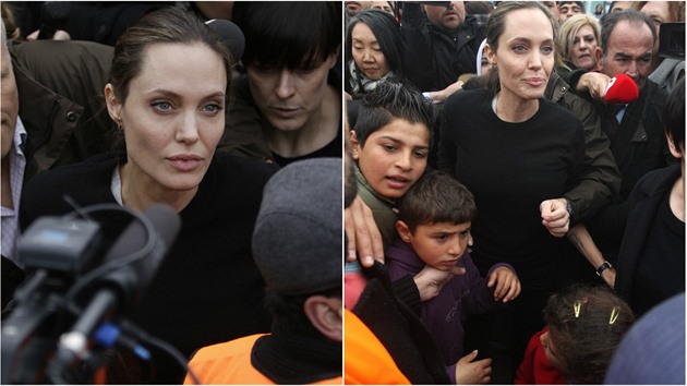 Samaritánka Angelina opt zasahuje. Káe o pístupu k uprchlíkm.
