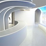 Jako by v�bec neode�li z termin�lu - palubn� bar m� pomoci pasa��r�m se za cesty socializovat.