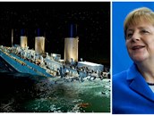 Angela Merkelová je prý jako hrající pianista na potápjícím se Titaniku.