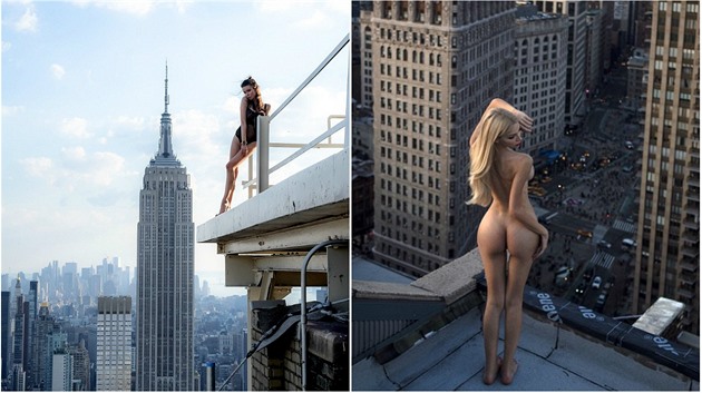 Nové umlecké snímky z vrcholk newyorských výkových budov okovaly svt!