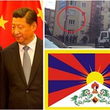 nskho prezidenta Si in-pchinga mon v Praze pivtaj i tibetsk vlajky.