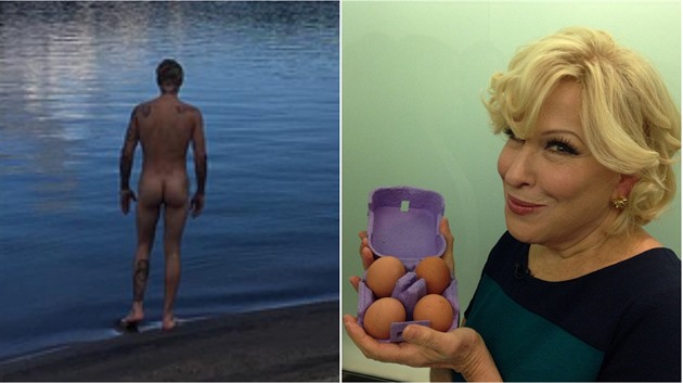 Bieber ukázal na Instagramu svj holý zadek, Bette Midler se zase chytla. A...