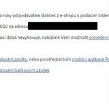 Mimo mail m informovali i smskou. Pt by se ale mli soustedit na samotn...