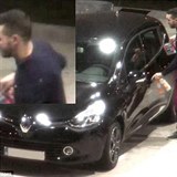 Abrini na benzinov pump dil Renault, kter byl pouit pi stelb v klubu...