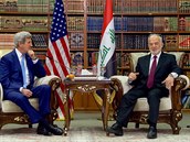 Americký ministr zahranií John Kerry se setkal se svým protjkem Ibráhímem...