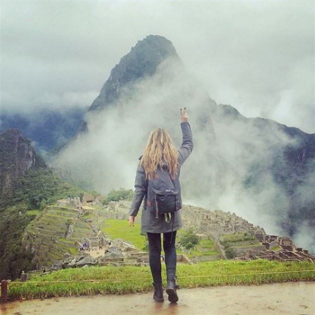 Meg na Machu Picchu.