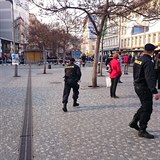 Policista b odehnat zvdav kolemjdouc.