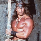 Arni v 80. letech jako Barbar Conan.