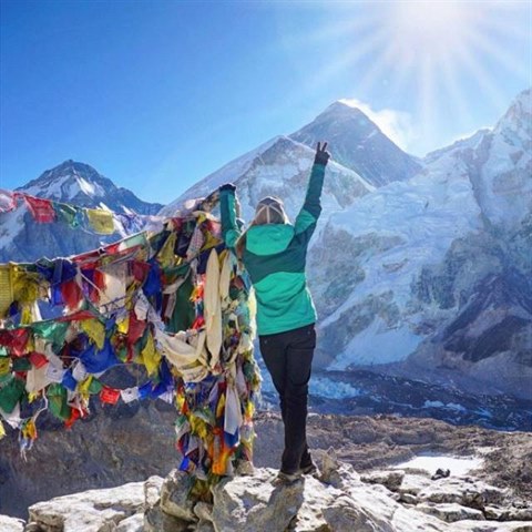 Megan na Everestu.