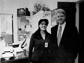 Snímek ze 17. listopadu 1995, kdy Monica pracovala v Bílém dom jako stáistka.