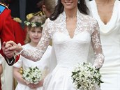 O krásu Kate Middleton ve svatební den se také postarala Hannah.