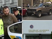Karel Kadlec, který v opilosti naboural 52 aut, uil na Policejní akademii v...