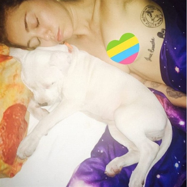 Miley postla nahé selfie s novou láskou