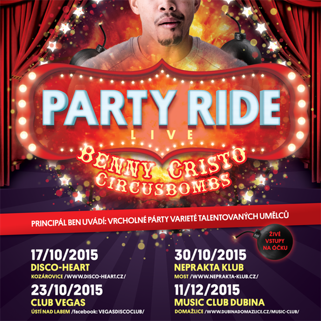 Startuje dalí série Party Ride Live! V hlavní roli se pedstaví Ben Cristovao!