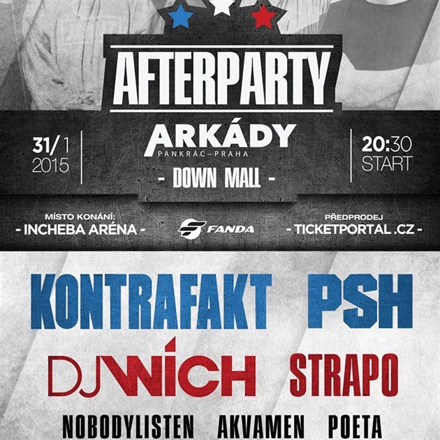 Afterparty Arkády Downmall 2015: Kontrafakt, PSH, DJ Wich