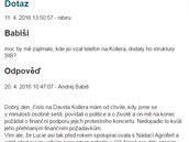 Na serveru Parlamentní listy Andrej Babi v odpovdi tenáovi popsal svou...