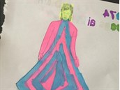 Dcera Victorie Beckham vymalovala obrázek Davida Bowieho do podoby enské...