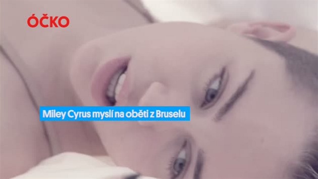 Miley Cyrus myslí na obti z Bruselu!