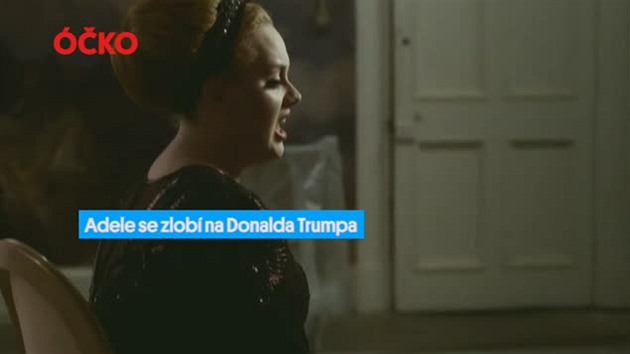 Adele se zlobí na Donalda Trumpa