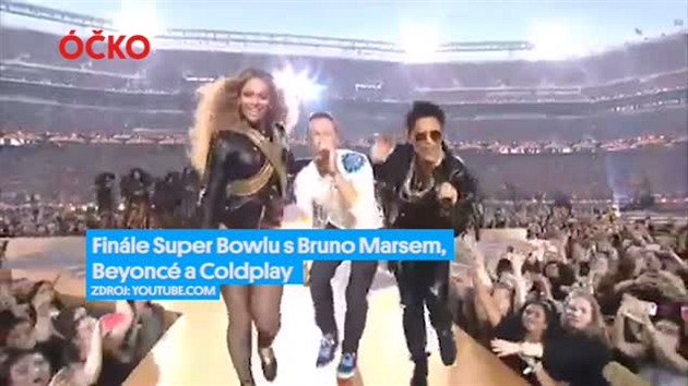 Finále Super Bowlu s Bruno Marsem, Beyoncé a Coldplay!