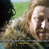 Ned Stark, tedy jet ne hned v prvn srii zemel, slbil nevlastnmu...